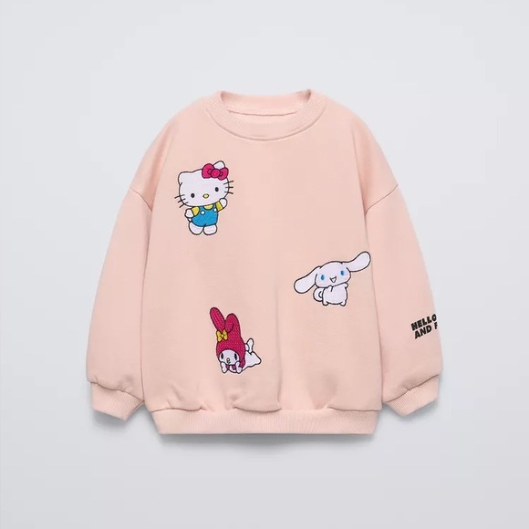 Zara Other - Zara kids Hello Kitty And Friends Embroidered Sweatshirt
